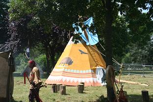 tipi am&eacute;rindien de 5 m pour d&eacute;cor