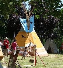 tipi indien de 5 m pour d&eacute;cor