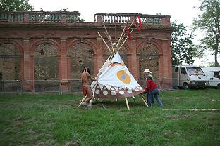 montage du tipi de 3 m